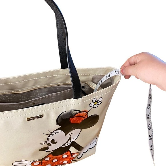 Kate Spade x Disney Minnie Mouse Francis Womens Tote Bag Cream OS - Picture 14 of 16